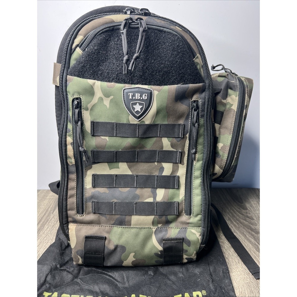 TBG Tactical Baby Gear Daypack 3.0 Diaper Bag Changing Mat +Pouch Woodlands Camo - Picture 2 of 7